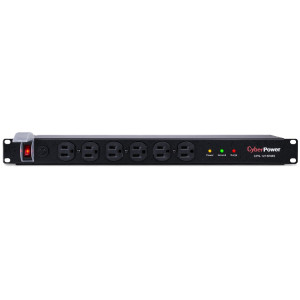 CyberPower CPS1215RMS Rackmount surge protector, 15-Amp, 1800 Joules, 12 NEMA 5-15R outlets